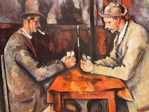 10342.Decor Poster.Room wall art design.Paul Cezanne painting.The Card Players