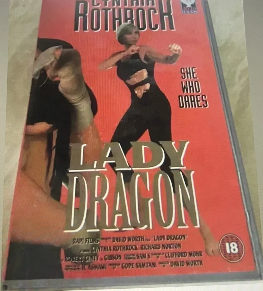LADY DRAGON VIDEO VHS CYNTHIA ROTHROCK RARE ACTION MARTIAL ARTS - Image 1 of 1