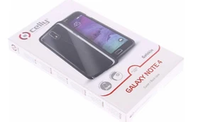 Celly - Cover in pelle gel - Samsung Galaxy Note 4 - grigia - Foto 1 di 3