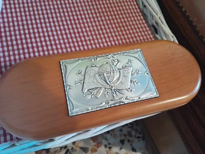 Portapenne Acca legno e Argento - Immagine 1 di 3