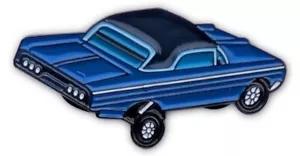Pin Blue Low Rider Car For Caps Clothing Enamel Badge Blue Car pin Low Rider pin - Picture 1 of 6