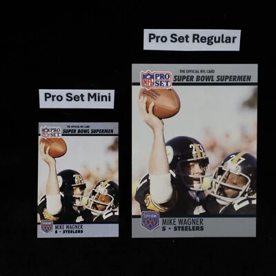 1990 Mike Wagner Steelers Super B. Supermen Pro Set Mini #114 .. See Description - Image 1 of 2