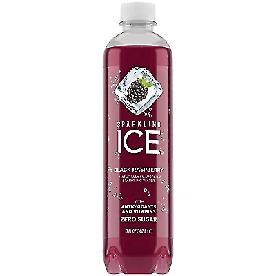 Sparkling Ice 608473 17oz. Black Raspberry Bottles