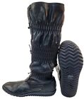 Sorel Firenzy Lined Black Sz 8 Knee High Winter Snow Outdoor Boots NL1583-010