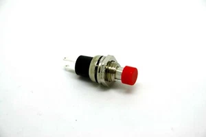 MINI ROTER TASTER KILLSWITCH SPST NORMAL OFFENER KONTAKT - Bild 1 von 2