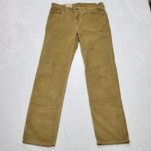 Levi's Corduroy Pants Women's Large Tan Original Style Straight Leg Comfort - Picture 1 of 16
