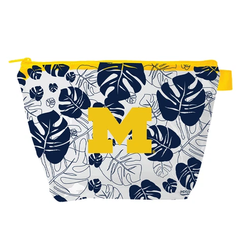 Women's Michigan Wolverines Palm Cosmetic Purse Pouch Cover