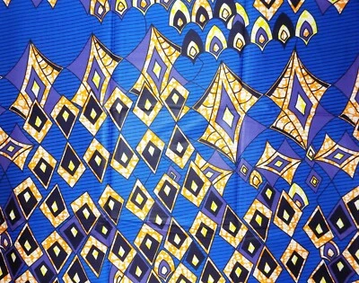 African Diamonds Fabric 3 yards - Image 1 of 2