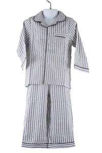 Petite Plume Jungen französischer tickender Pyjama Set 3 weiß/marine Neu mit Etikett - Bild 1 von 10