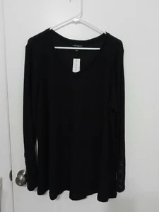 Lane Bryant Swing Collection Langarm Relaxed Gerippt Thermo Tunika Kurz - Bild 1 von 11