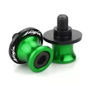 CNC Swingarm Spools Slider Protector For Kawasaki Ninja 250/300/400/650/900/1000 - Foto 1 di 10