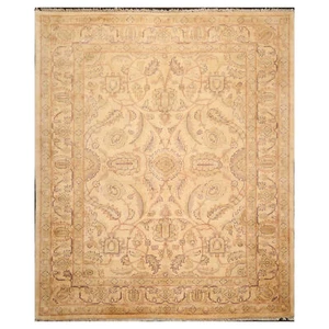 8'6'' x 10'4'' Hand Knotted Wool Peshawar Traditional Oriental Area Rug Gold - Picture 1 of 11