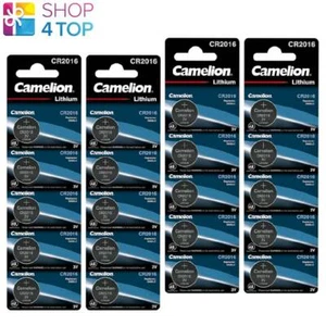 20 CAMELION CR2016 BATTERIES LITHIUM 75mAh 3 V COIN CELL DL2016 5BL EXP 2031 NEW - Picture 1 of 1