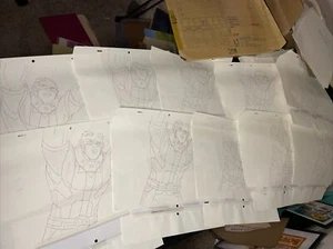 Spiderman animation cel vintage production art Marvel comic SANDMAN cartoons S8 - Picture 1 of 10