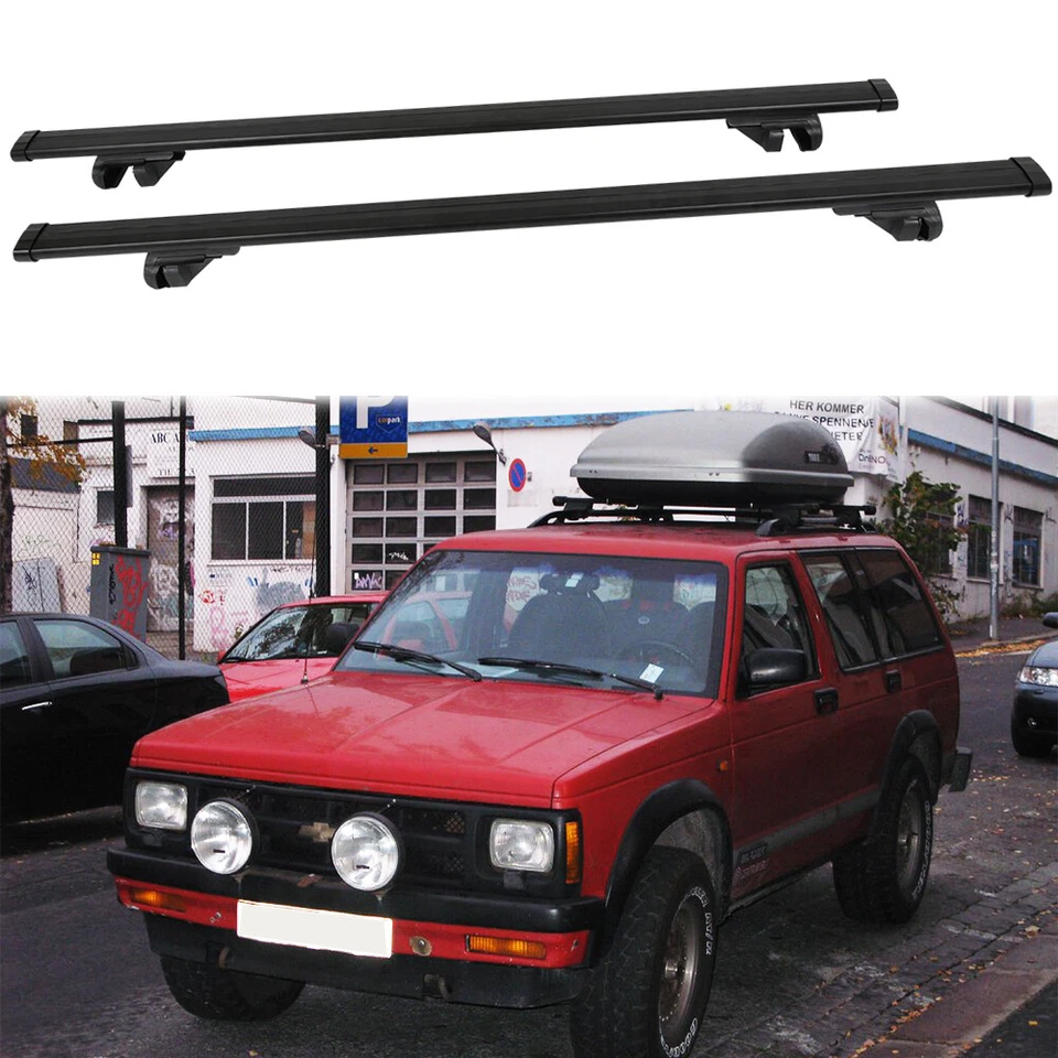 For Chevrolet S10 Blazer 53" Top Roof Rack Cross Bars Rail Cargo Carrier + Key - Image 1 of 4