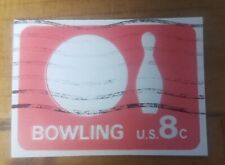GM72 U.S Bowling 8c CUT FROM Envelope USED #U563 1971