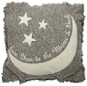 Canvas Pillow- Love you to the Moon & Back by Primitive by Kathy - Picture 1 of 1
