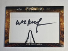 2020 POP CENTURY WIZ KHALIFA AUTO CUT SIGNATURE CARD PCC-WK1 