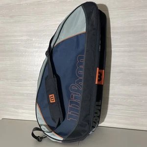 Wilson Staff Racchetta da Tennis Borsa Extra Large con Scomparti Cinghia Nero Blu - Foto 1 di 5