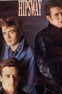 Vintage 1987 Hipsway rock band music artist original poster VG CELTIC SCOTISH - Picture 1 of 5