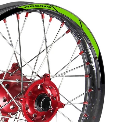 Verde 21 pulgadas. Calcomanía adhesiva de llanta de 18" para moto de cross P04 para Suzuki DR200S 20 21 22 23 Foto 1 de 4