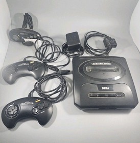 SEGA Genesis Model 2 MK-1631 Console, Cables & 2 Controllers - Tested & Working 