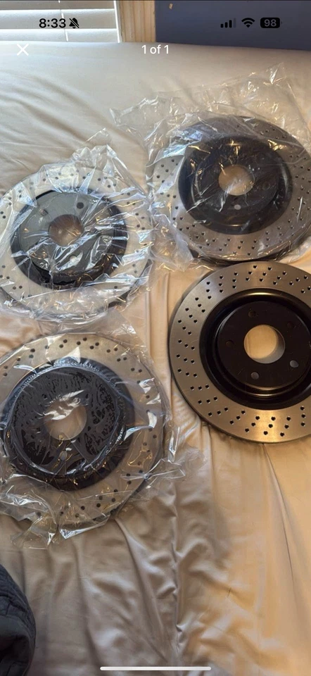 Drilled Rotors for 2006-2013 Chevy Corvette Brake Code J55 Heavy Duty Brake - Image 1 of 1