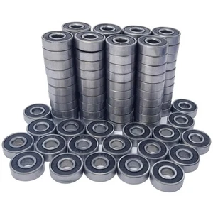 100 Pack 608-2RS Skateboard Bearing, Rolling Bearings, 8x22x7mm 608rs Bearing - Picture 1 of 5