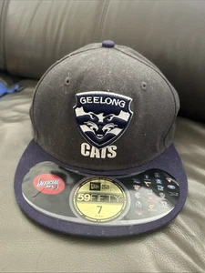 Geelong Cats New Era 9Fifty Snapback Cap Hat Blue Logo Official AFL Free Oz Post - Picture 1 of 2