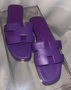Sandali Hermes Oran VIOLA VIOLA - Foto 1 di 7