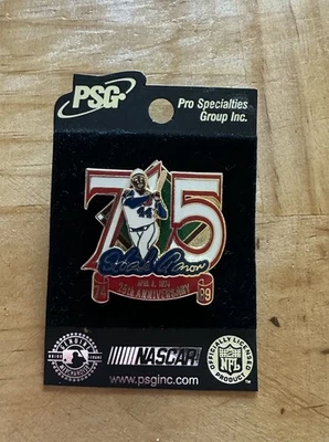 MLB Atlanta Braves Hank Aaron 715 Home runs 25th Anniversary Brand New Lapel Pin - Image 1 of 2