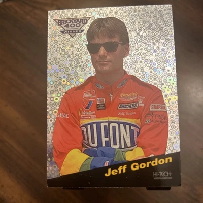 1995 Hi-Tech Brickyard 400 - Top 10 Jeff Gordon #BY1 Raindrop - Image 1 of 4