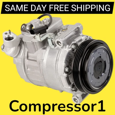 AC Compressor For BMW 745i 2002-2005 750i 2006-2008 760LI 2003-2010 750LI 06-09 - Image 1 of 3