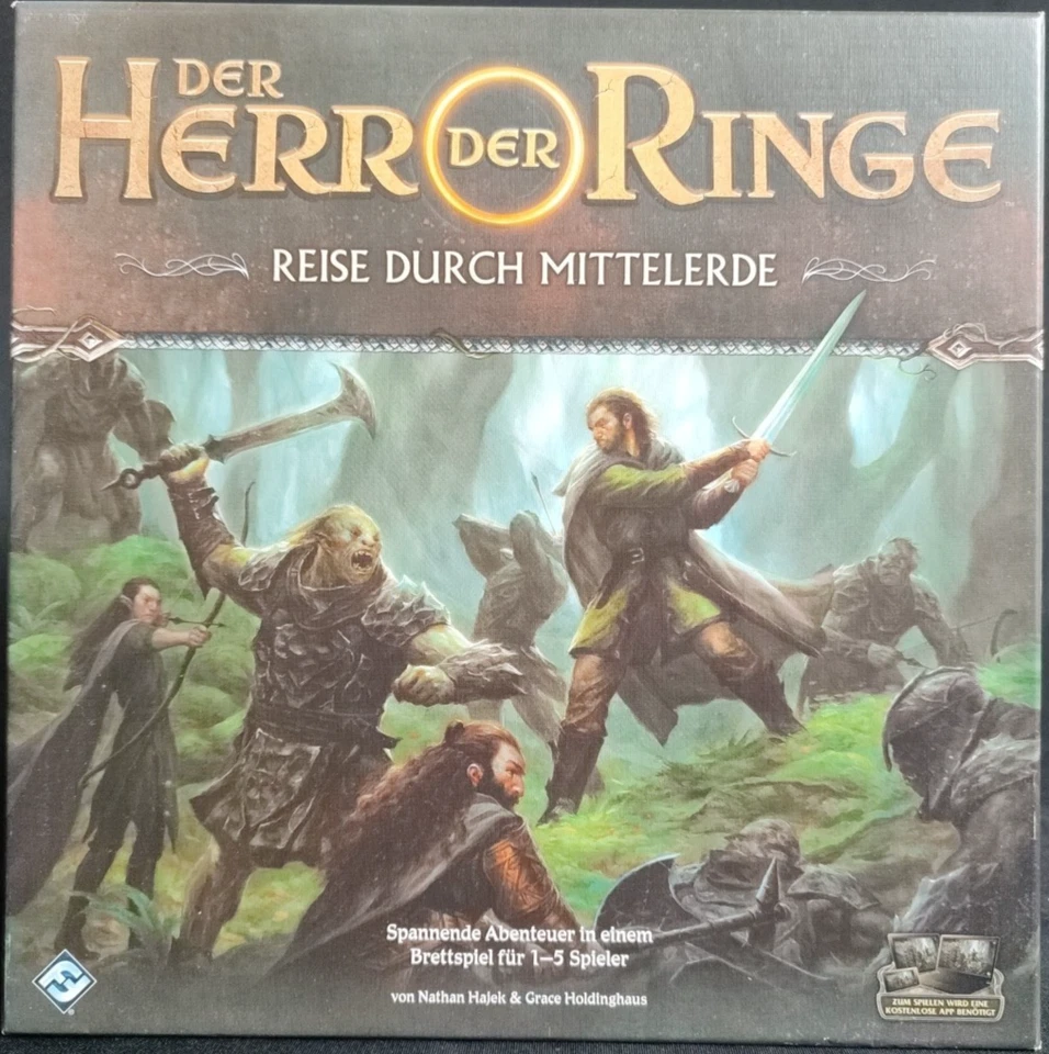 Der Herr der Ringe Reise durch Mittelerde Asmodee ab 12 Jahren vollständig - Bild 1 von 4