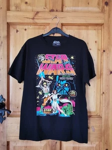 Mad Engine Vintage Star Wars T Shirt Size M Black Cotton Street Wear - Picture 1 of 6