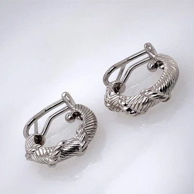 Pendientes de aro Judith Ripka de plata de ley (DG7157981) Foto 1 de 4