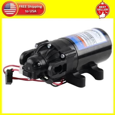 Bomba de diafragma Everflo EF2200-QA-BOX 2,2 GPM 12 V - Puerto de conexión rápida, negro Foto 1 de 4