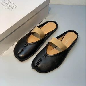 Scarpe da ballo Maison Margiela Tabi con fascia elastica nere taglia 36 US6 dal Giappone - Foto 1 di 6
