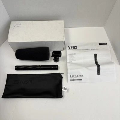 Shure VP82 Shotgun Condenser Mic with Foam Cover and Stand - Image 1 of 4