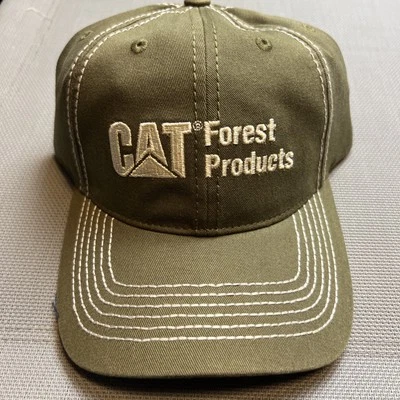 Шляпа панельная Caterpillar CAT Equipment Forest Products Adj Back оливковая - Изображение 1 из 2