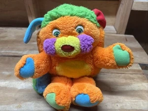 Vintage 80's Mattel Popples Puzzle Popple 1980's Orange Plush Stuffed Animal - Picture 1 of 8