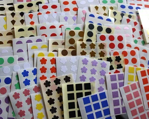 Surtido Shapes. 10mm Especial Forma de Color Pegatinas Etiquetas Adhesivas - Bild 1 von 12