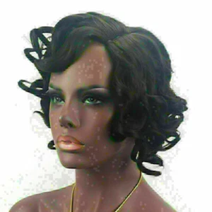Frauen Kurze Lockige Vollspitze Synthetische Perücke Afroamerikaner Perücke 32cm - Picture 1 of 4