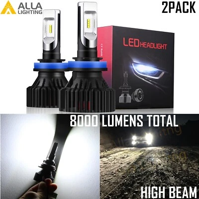 Alla Lighting UM LED H9 Driving Light Bulb Conversion White 6000K Replacement - Image 1 of 4