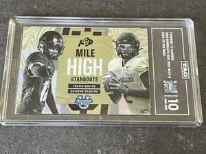 Travis Hunter Shedeur Sanders 2023 Bowman's Best U Sign of the Times TAG 10 - Picture 1 of 2