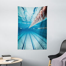 Hobby Tapestry Swimming Pool Sports View Print Wall Hanging Decor