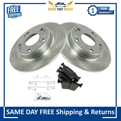 New Rear Posi Ceramic Disc Brake Pads & Rotors Kit For 2016-2020 Honda Civic - Image 1 of 4
