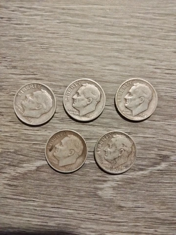 1949-s Roosevelt  Dime. Average Grade of Coin You Will Receive is Photographed Cover
