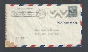 1943 15c suela prexy uso censurado a Margarita Cz Segunda Guerra Mundial un destino escaso - Imagen 1 de 1
