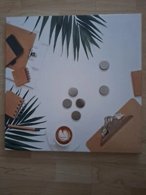 Magnettafel Magnetboard Memoboard Als / Auf Leinwand 39cm×39cm NEU Mit Magneten - Bild 1 von 2